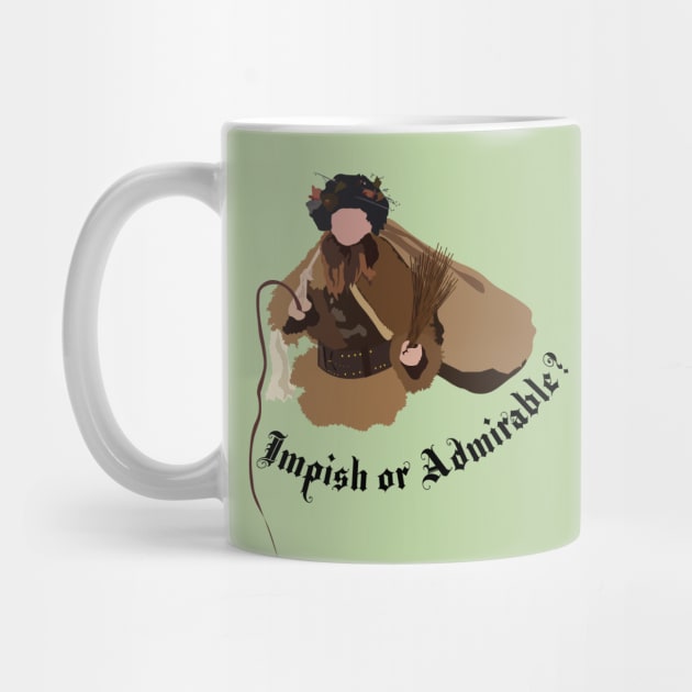 Dwight Schrute Impish or Admirable Belsnickel Art – The Office (black text) by Design Garden